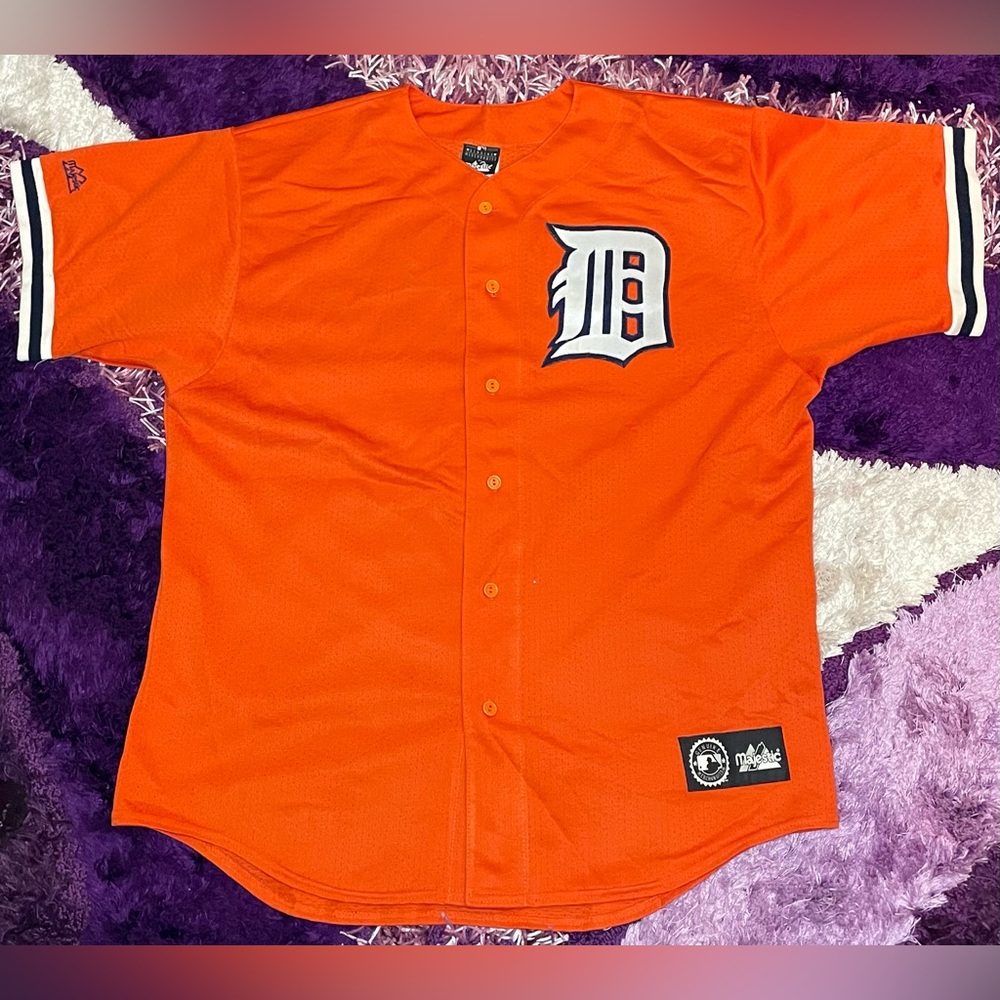Majestic Detroit Tigers Baseball Jersey Size XL Men